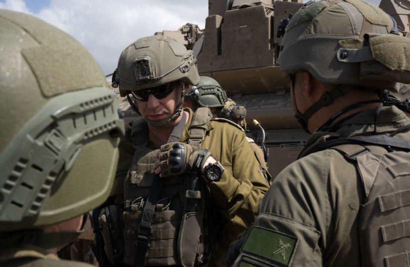  Commanders at situation assessment in Gaza, March 23, 2024. (credit: IDF SPOKESPERSON'S UNIT)