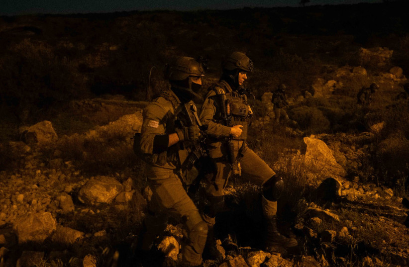  IDF soldiers operate overnight in the West Bank, March 27, 2024. (credit: IDF SPOKESPERSON'S UNIT)