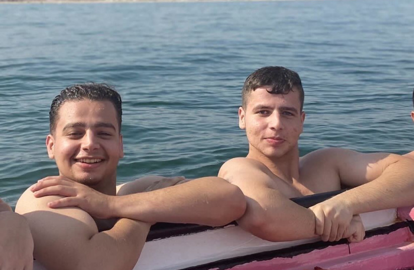  Omar Abd Elmeneim (R) and his brother, Abdullah. (credit: Courtesy)