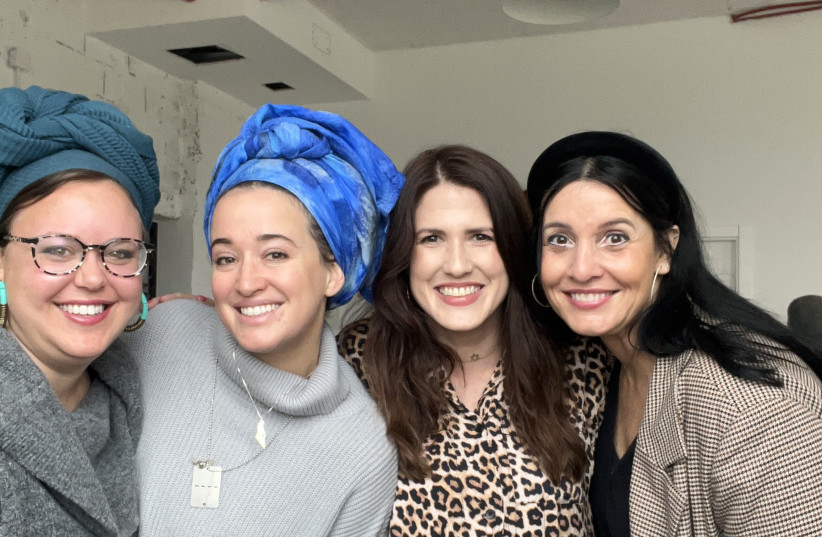   (From L) SEXUALITY EDUCATOR and counselor Yonina Rubinstein; tour guide, Torah educator, and musician Franny Waisman; body image coach and boudoir photographer Rebecca Sigala; and luxury event and travel curator Adena Mark started the program together.  (credit: REBECCA SIGALA)