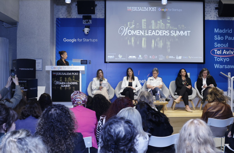  Women Leaders Summit 2024 panel: ''''October 7: Reflecting on Tragedy and Charting the Path Forward'' (credit: MARC ISRAEL SELLEM)