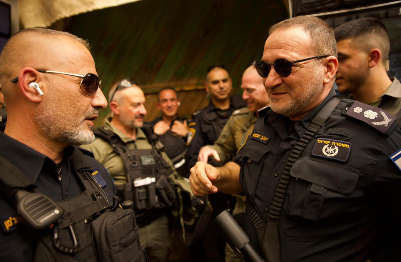 Israel Police Commissioner Kobi Shabtai holding an assessment with police commanders on March 29, 2024. (credit: POLICE SPOKESPERSON'S UNIT)