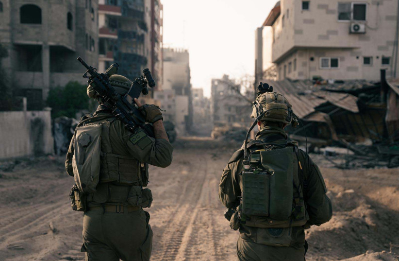 IDF troops operate in the Gaza Strip. March 30, 2024. (credit: IDF SPOKESPERSON'S UNIT)