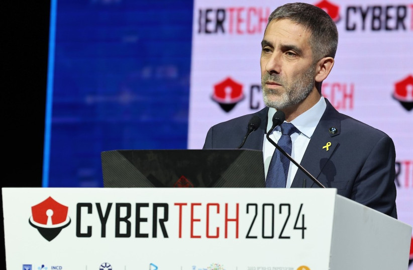  Gaby Portnoy en la Conferencia CyberTech 2024 el 8 de abril de 2023 (crédito: CYBERTECH)