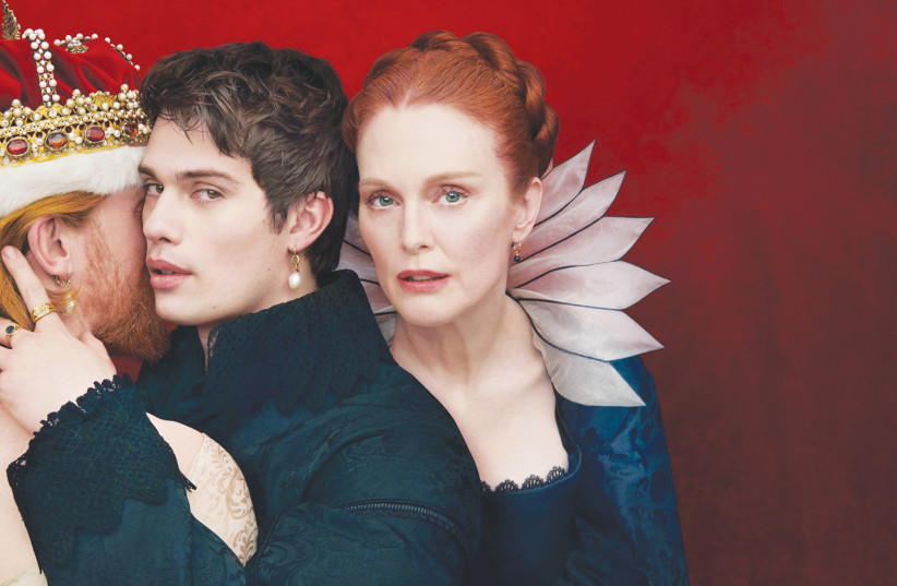  JULIANNE MOORE and Nicholas Galitzine in ‘Mary & George.’ (credit: Next TV and Hot)