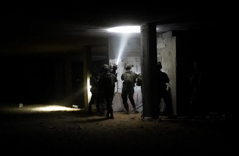  IDF troops operating in Beit Hanoun, April 13, 2024. (credit: IDF SPOKESPERSON UNIT)