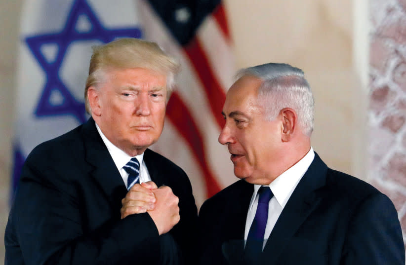El presidente Donald Trump y el primer ministro Benjamin Netanyahu en el Museo de Israel en Jerusalén el 23 de mayo de 2017.