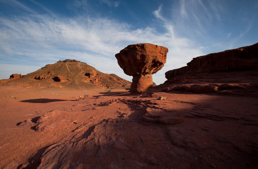  The 'Mushroomm' rock monument at Timna Park. (credit: courtesy Timna Park)