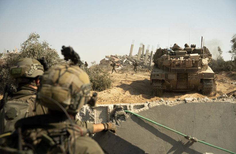  IDF troops operate in Gaza. April 18, 2024. (credit: IDF SPOKESPERSON'S UNIT)