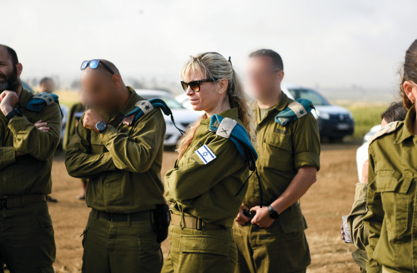  IDF Brig.-Gen. Yael Grossman in the field. (credit: IDF SPOKESPERSON'S UNIT)
