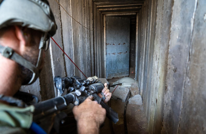  IDF locating tunnels in Gaza.  (credit: IDF SPOKESMAN’S UNIT)