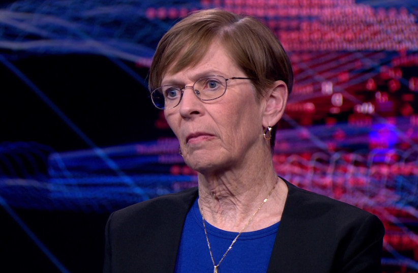  Former ICJ President Jane Donoghue being interviewed by BBC HARDtalk on the court's ruling in South Africa's case against Israel, April 25, 2024. (credit: screenshot)