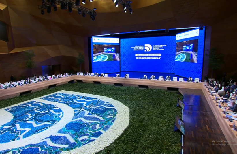 The sixth World Forum for Intercultural Dialogue in Baku, Azerbaijan. 2024 (credit: CONFERENCE OF EUROPEAN RABBIS)