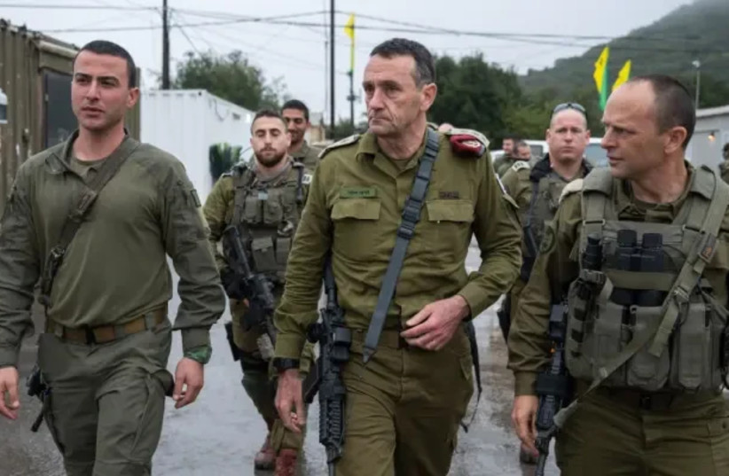  Jefe de Estado Mayor Herzi Halevi y comandantes Golani en el norte (crédito: IDF SPOKESPERSON UNIT)