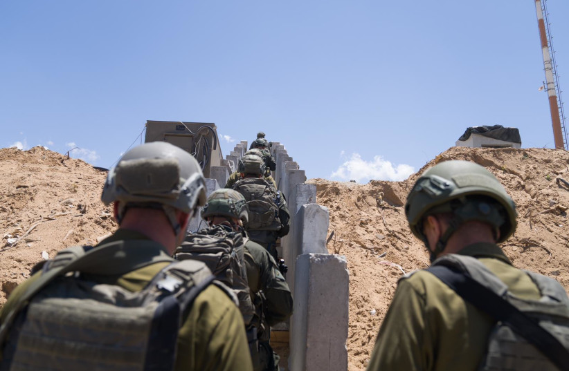   IDF troops operate in the Gaza Strip. May 10, 2024. (credit: IDF SPOKESPERSON'S UNIT)