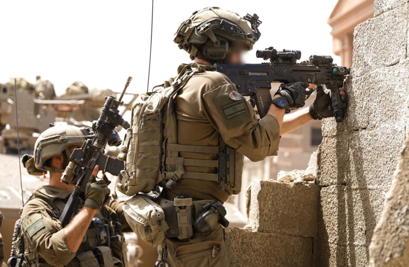   IDF troops operate in the Gaza Strip. May 15, 2024. (credit: IDF SPOKESPERSON'S UNIT)
