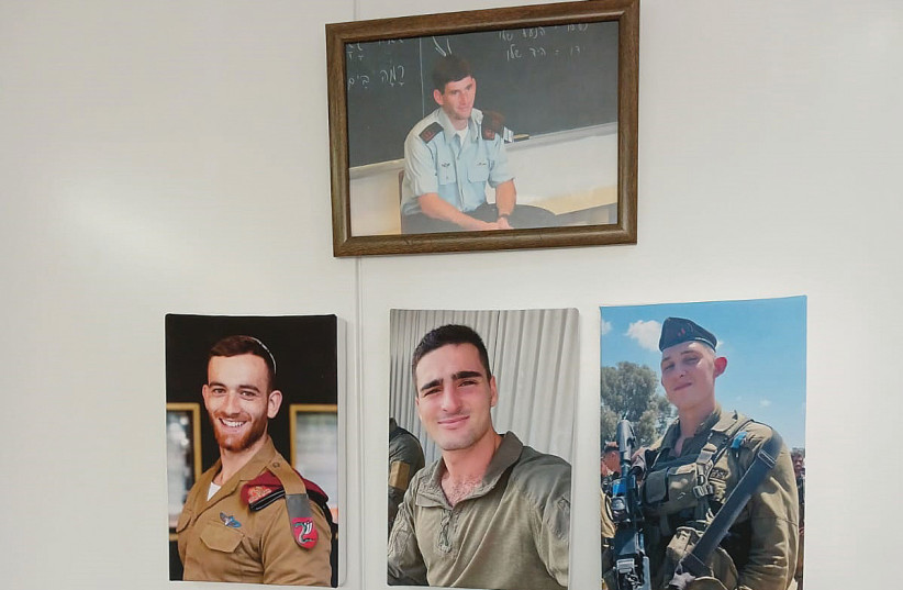  EVERY YEAR on Remembrance Day, Benji’s picture hangs in a special spot in the lobby of the home. This year, his picture was joined by the pictures of three soldiers who lived in the home and were killed during the Israel-Hamas war. (credit: Habayit Shel Benji)
