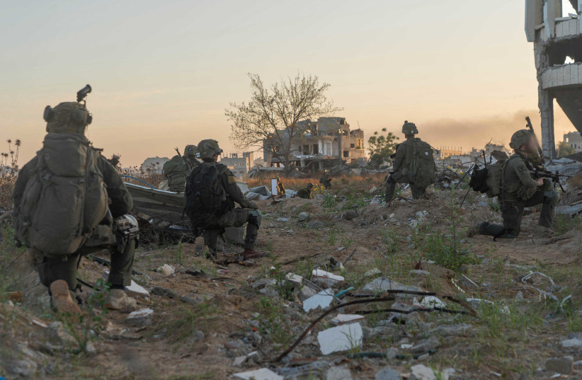  IDF troops in the Gaza Strip on May 18, 2024 (credit: IDF SPOKESPERSON'S UNIT)