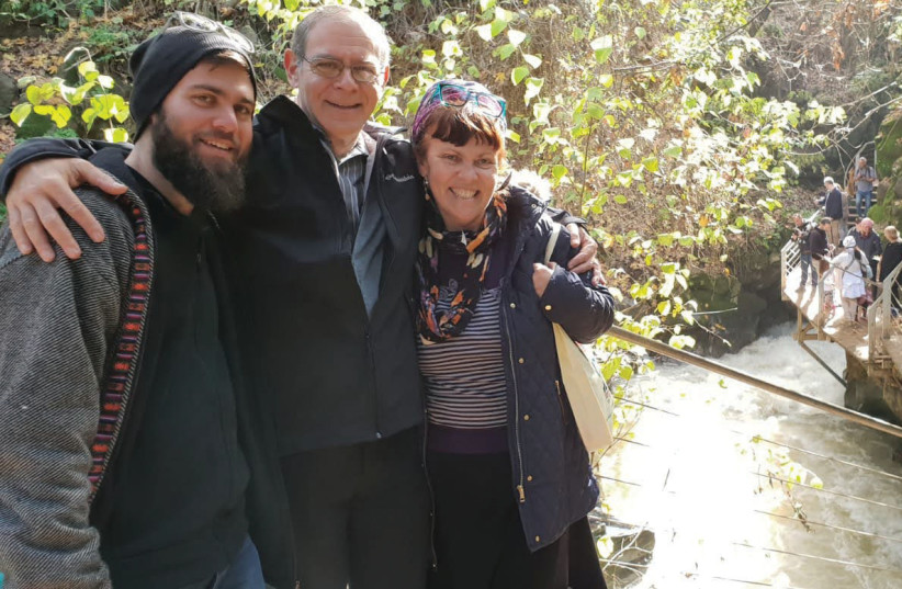 MEISELS WITH his parents, Eytan and Ayala, near Kiryat Shmona. (credit: COURTESY THE FAMILY)