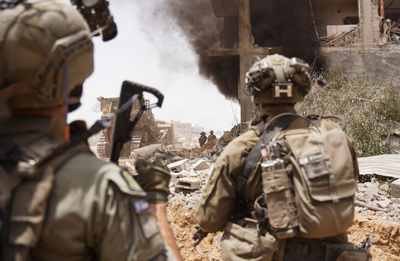  IDF soldiers operate in the Gaza Strip, May 23, 2024 (credit: IDF SPOKESPERSON'S UNIT)