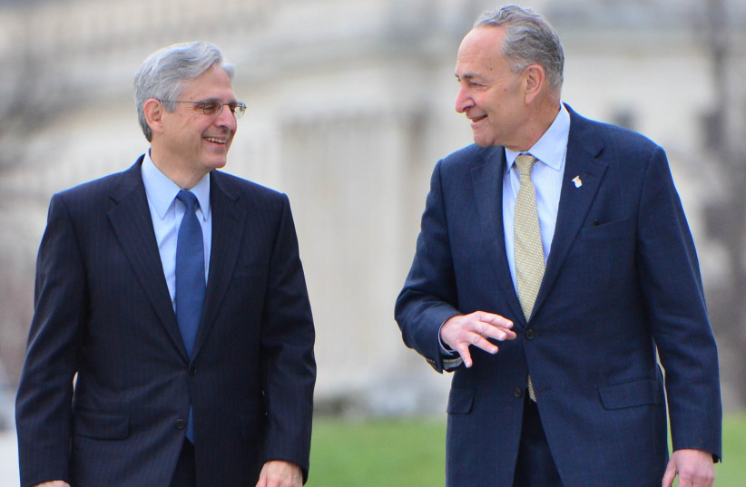  Senator Chuck Schumer meets with Merrick Garland from 22 March 2016. Uploaded on 27/5/2024 (credit: Wikimedia Commons)