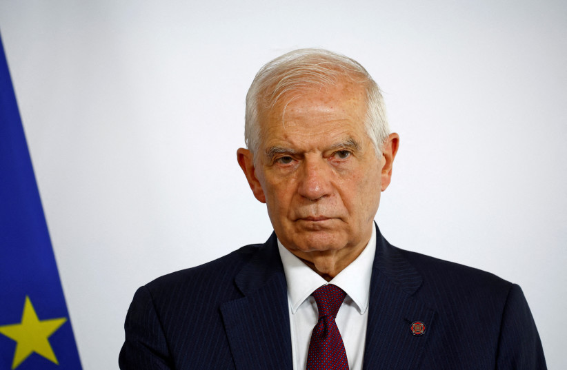  European Union foreign policy chief Josep Borrell attends a news conference as part of an International Humanitarian Conference for Sudan and Neighbouring Countries at the Quai d'Orsay in Paris, France, April 15, 2024. (credit: REUTERS/SARAH MEYSSONNIER/FILE PHOTO)