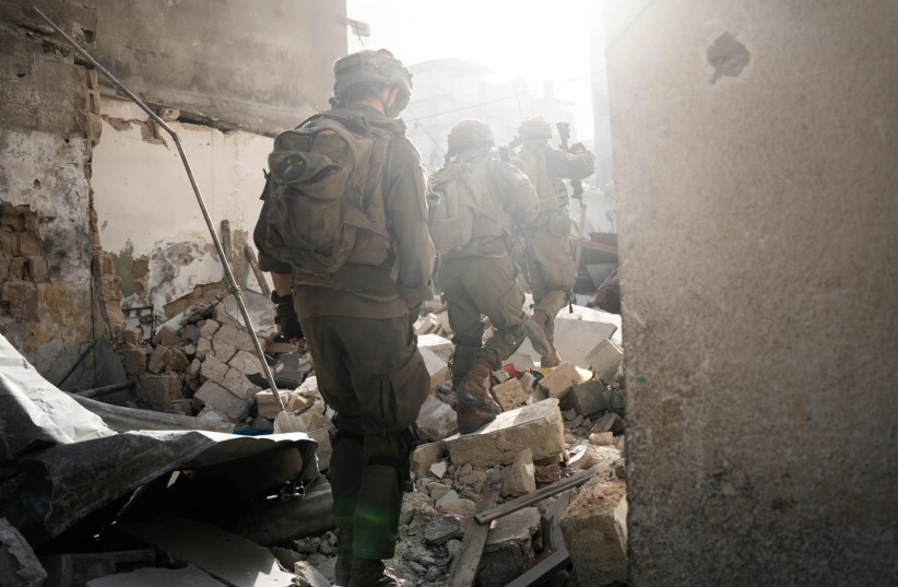  IDF soldiers operate in the Gaza Strip, June 4, 2024 (credit: IDF SPOKESPERSON'S UNIT)