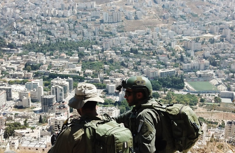  Soldiers in Judea and Samaria (archive) (credit: IDF SPOKESMAN’S UNIT)