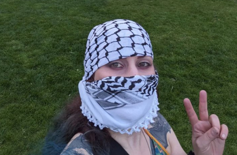  The TikTok ad moderator and pro-Palestinian activist who has called ''death to Zionists.'' (credit: SOCIAL MEDIA)