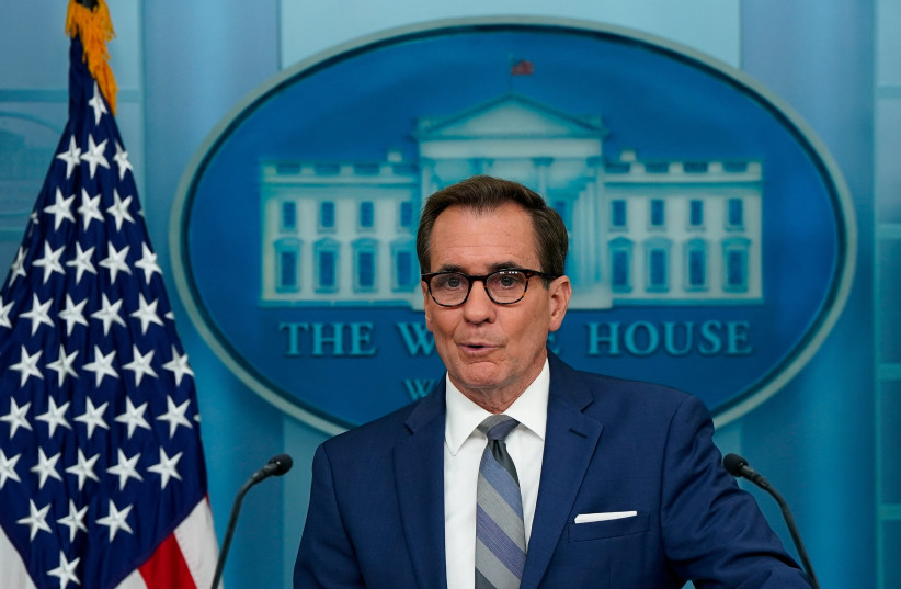  U.S. White House National Security Communications Advisor John Kirby speaks during a press briefing at the White House in Washington, U.S., June 17, 2024.  (credit: REUTERS/ELIZABETH FRANTZ)