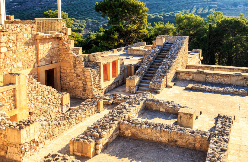  The Palace of Minos at Knossos located on Kephala Hill on the island of Crete.The ruins are the cultural heart of the Greek myths Theseus fighting the Minotaur, Ariadne and her ball of string, Daedalus the architect and doomed Icarus of the wax wings. (credit: FLICKR)