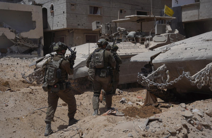   IDF troops operate in the Gaza Strip. June 26, 2024. (credit: IDF SPOKESPERSON'S UNIT)