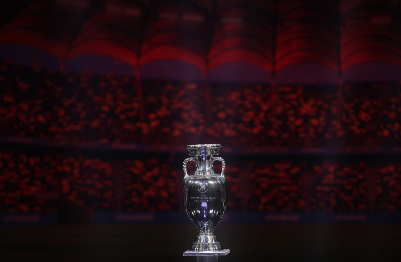  General view of the Henri Delaunay Trophy. (credit: Inquam Photos/Octav Ganea via REUTERS)