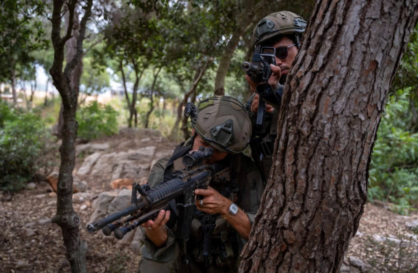 Brigadas de las IDF entrenando en el norte de Israel, 13 de junio de 2024.