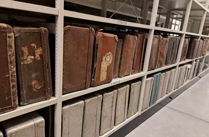  SUITCASES FROM the Holocaust stored in Yad Vashem’s new Collections Center. (credit: YAD VASHEM)