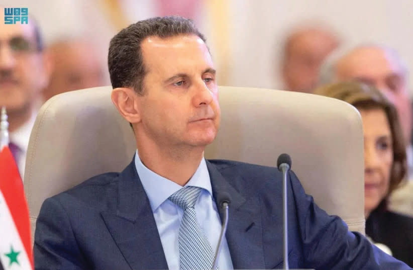 El PRESIDENTE SIRIO Bashar Assad asiste a la cumbre de la Liga Árabe celebrada en Yeda el mes pasado.