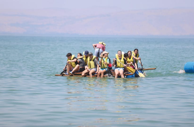 NCSY TEENS on a trip in Israel.