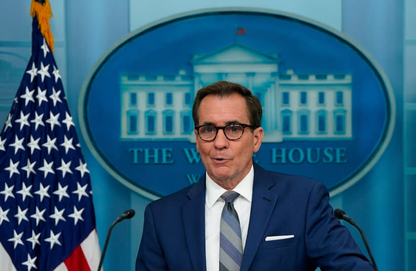 El asesor de comunicaciones de seguridad nacional de la Casa Blanca, John Kirby, habla durante una rueda de prensa en la Casa Blanca en Washington, Estados Unidos, el 17 de junio de 2024.