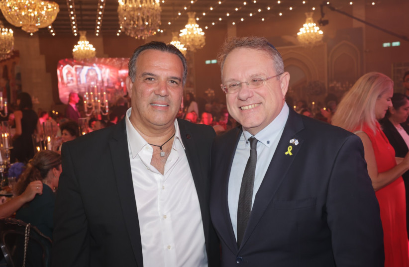 World Zionist Organization Chairman Yaakov Hagoel and Moti Khozaeinoff.