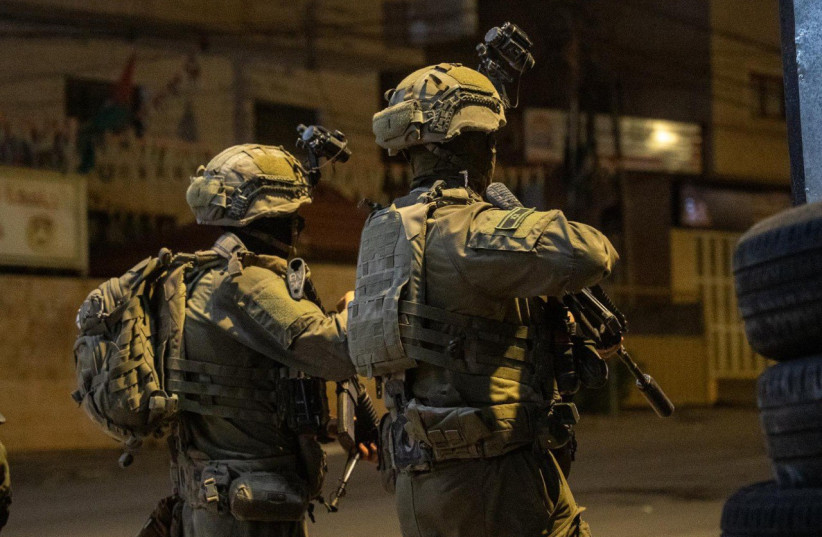 IDF troops operating in West Bank.