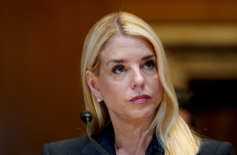 U.S. Attorney General Pam Bondi testifies before a Senate Appropriations Subcommittee hearing on U.S. President Donald Trump's budget request for the Department of Justice, on Capitol Hill in Washington, DC, US, June 25, 2025.