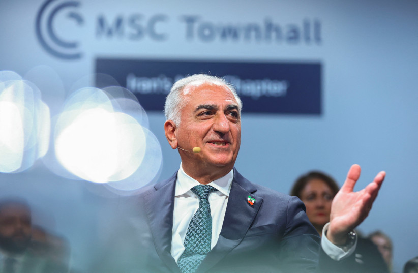 Reza Pahlavi, the exiled son of Iran's last shah and an Iranian opposition figure, speaks during the Munich Security Conference (MSC) in Munich, Germany, February 13, 2026.