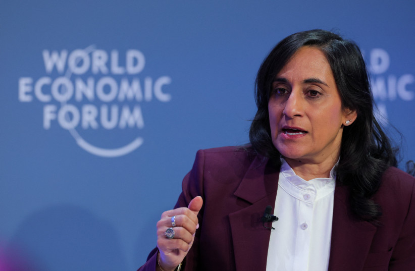 Canada's Foreign Minister Anita Anand speaks during a session at the 56th annual World Economic Forum (WEF) meeting in Davos, Switzerland, January 20, 2026.