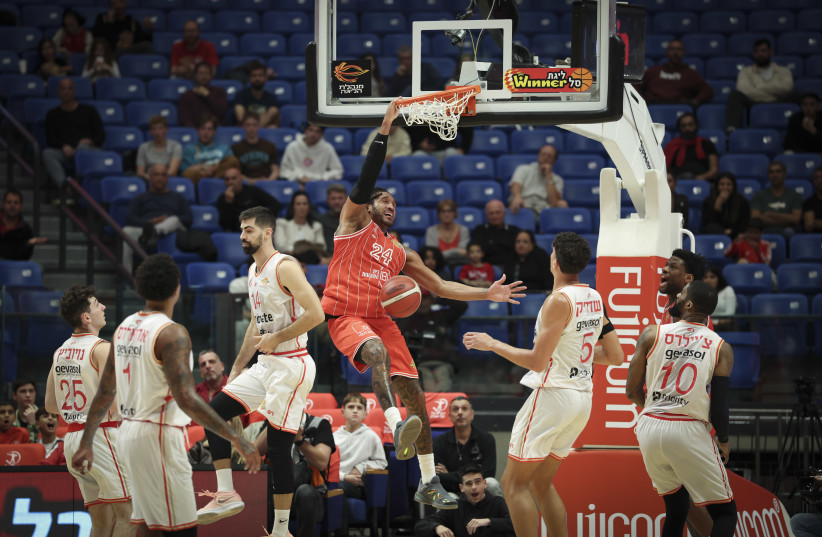 The Israeli Basketball Premier League match between Hapoel HaEmek and Hapoel Tel Aviv in Tel Aviv on December 6, 2025.
