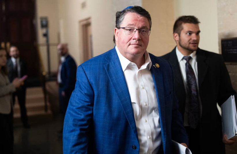 Rep. Randy Fine, R-Fla., leaves a meeting of the House Republican Conference in the U.S. Capitol on Tuesday, November 18, 2025.