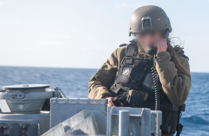 The IDF's first-ever female missile boat commander, Lt.-Cmdr. ''R.''