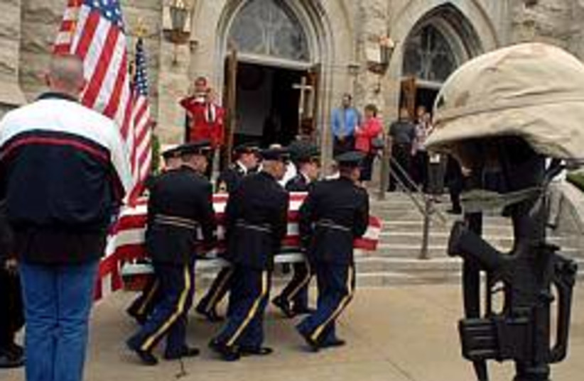 US soldier funeral  (photo credit: AP)