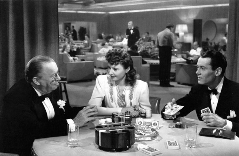 Charles Coburn (L), Barbara Stanwyck, Henry Fonda in ‘The Lady Eve’ (see Monday).  (credit: PUBLIC DOMAIN)