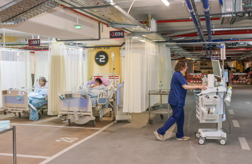 Victims from Beit Shemesh attack being treated at Shaare Zedek hospital in Jerusalem. March 1, 2026.