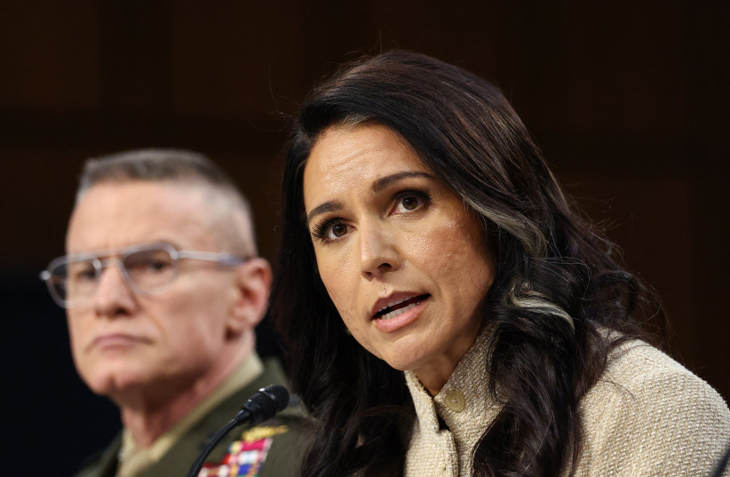 Director of National Intelligence (DNI) Tulsi Gabbard testifies before a Senate Intelligence Committee hearing on Capitol Hill in Washington, DC, US, March 18, 2026.